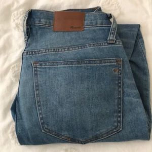 Madewell Cali Demi boot button front jeans